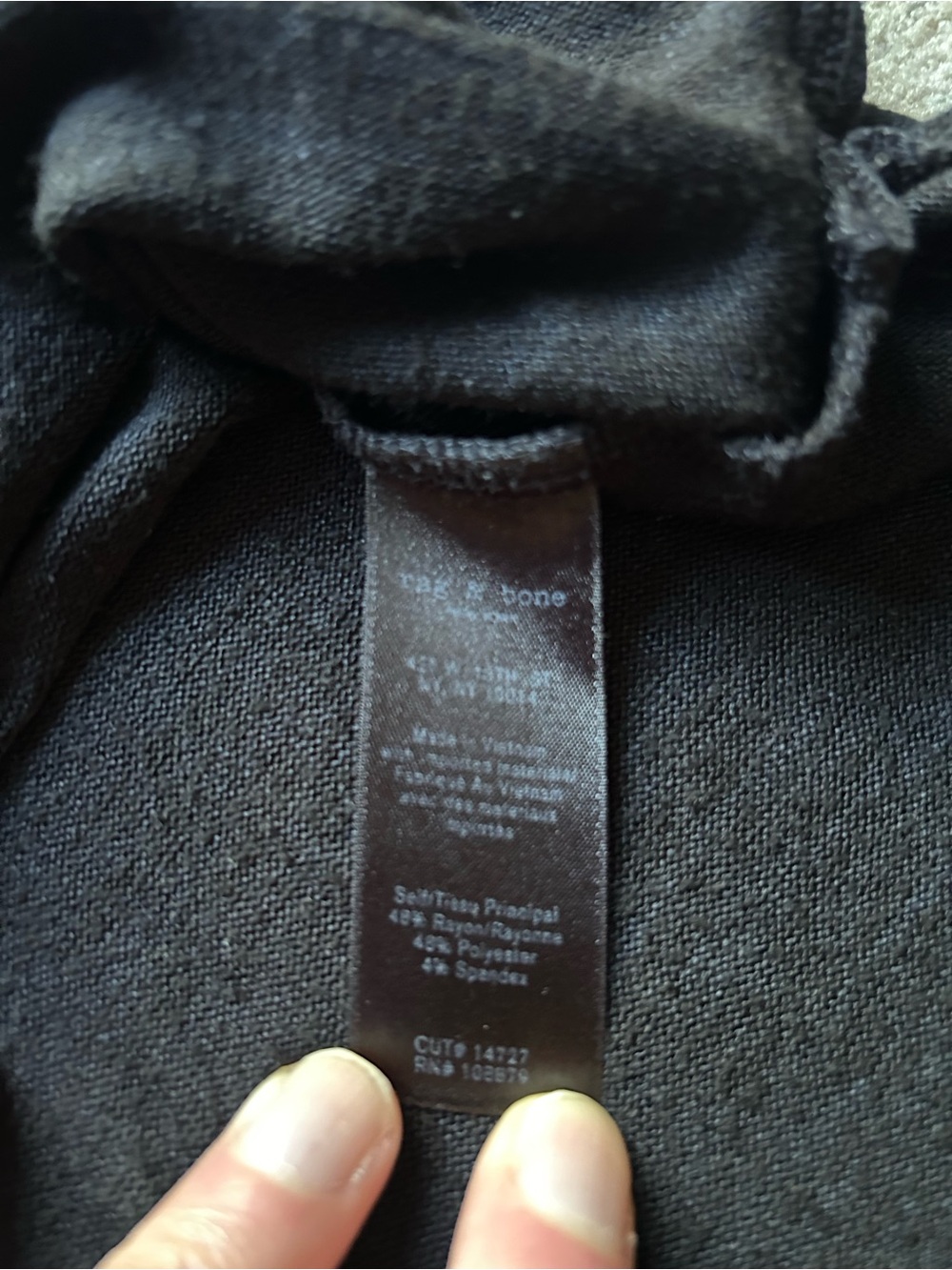 Rag & Bone/JEAN Black Women’s Long Sleeve Sweater Petite Small SP - Picture 7 of 9